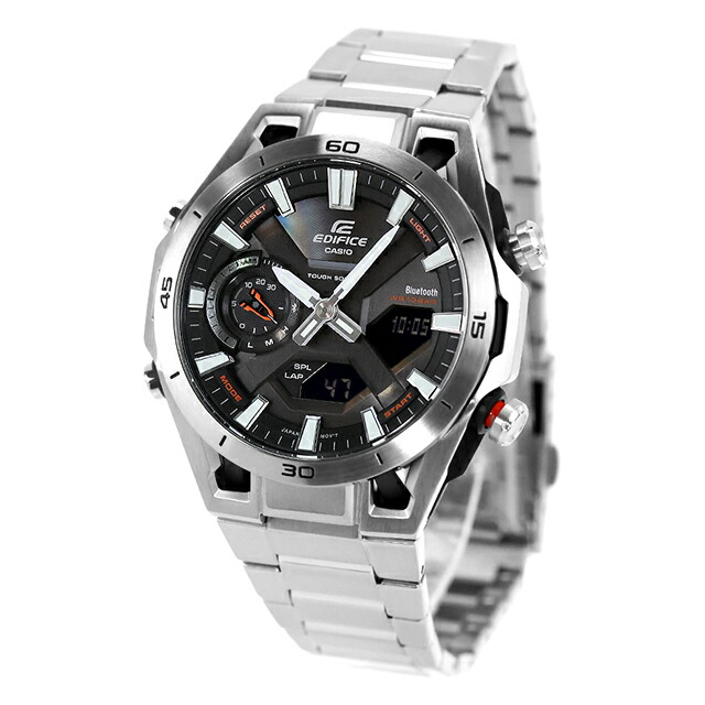 エディフィス EDIFICE SOSPENSIONE タフソーラー ECB-2300D-1A Bluetooth 海外モデル メンズ 腕時計 ブランド カシオ casio アナデジ ブラック 黒 おしゃれ 防水 文字盤 大きい プレゼント 男性 実用的