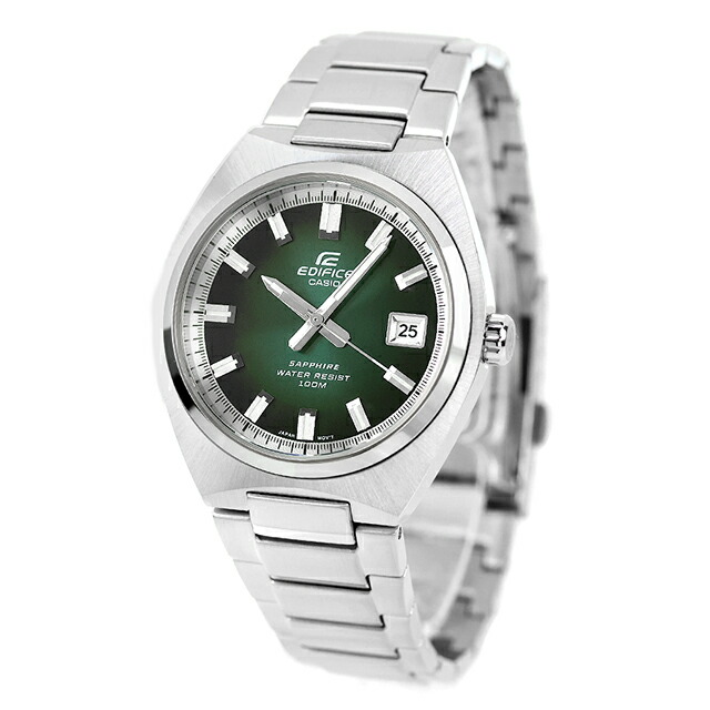 エディフィス EDIFICE クォーツ 電池式 B-109D-3AV 海外モデル メンズ 腕時計 ブランド カシオ casio アナログ グリーン おしゃれ 防水 文字盤 大きい プレゼント 男性 実用的