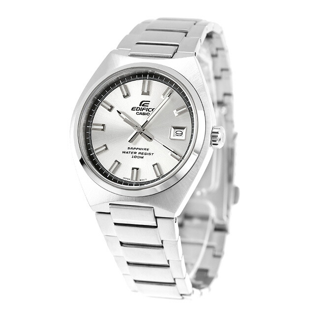 エディフィス EDIFICE クォーツ 電池式 B-109D-7AV 海外モデル メンズ 腕時計 ブランド カシオ casio アナログ シルバー おしゃれ 防水 文字盤 大きい プレゼント 男性 実用的