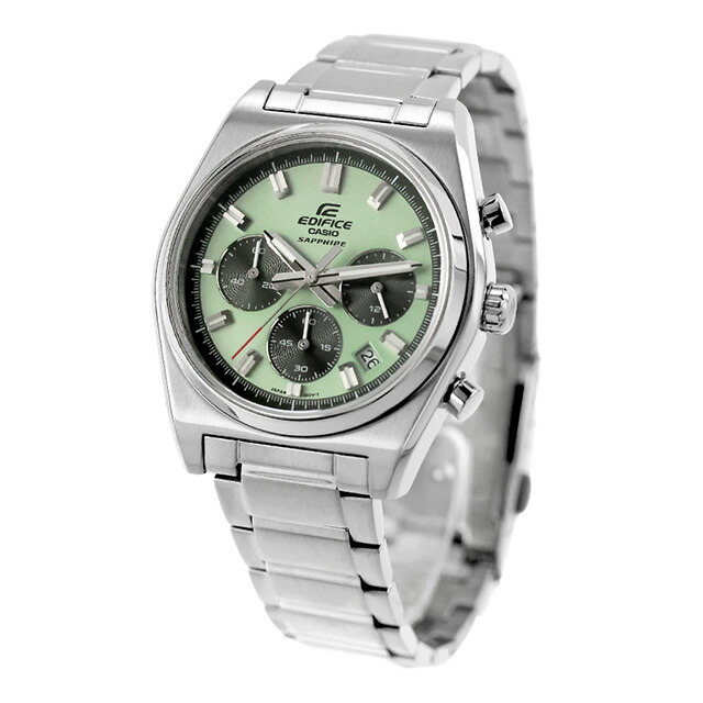 エディフィス EDIFICE クォーツ 電池式 B-730D-3AV 海外モデル メンズ 腕時計 ブランド カシオ casio アナログ グリーン おしゃれ 防水 文字盤 大きい プレゼント 男性 実用的
