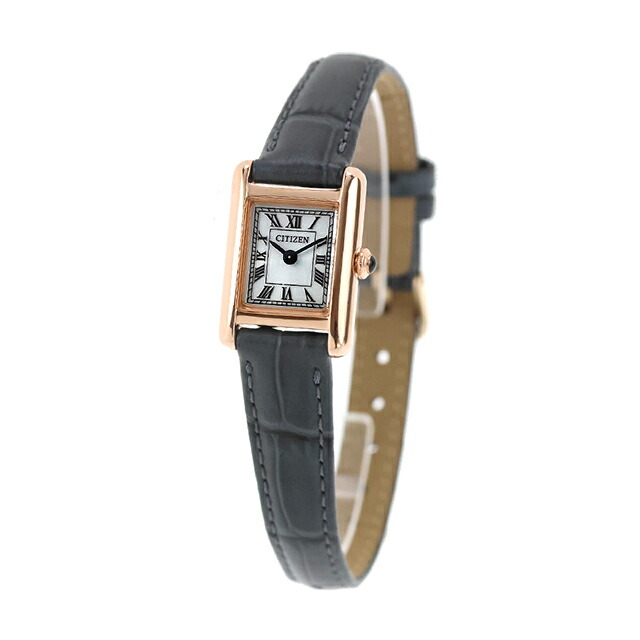 シチズン キー Classic Square エコドライブ 腕時計 ブランド レディース ソーラー CITIZEN Kii EG2799-18W アナログ シルバー グレー おしゃれ 防水 軽い 華奢 かわいい プレゼント 女性 実用的