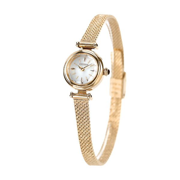 シチズン キー ソーラー エコドライブ レディース 腕時計 EG7082-66A CITIZEN Kii シルバー ゴールド ブランド おしゃれ 防水 軽い 華奢 かわいい プレゼント 女性 実用的