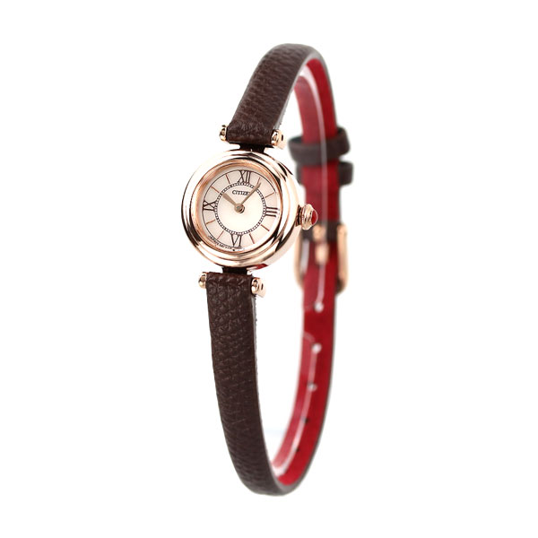 シチズン キー エコドライブ ソーラー レディース 腕時計 EG7083-04W CITIZEN Kii ピンク ブラウン ブランド おしゃれ 防水 軽い 華奢 かわいい プレゼント 女性 実用的