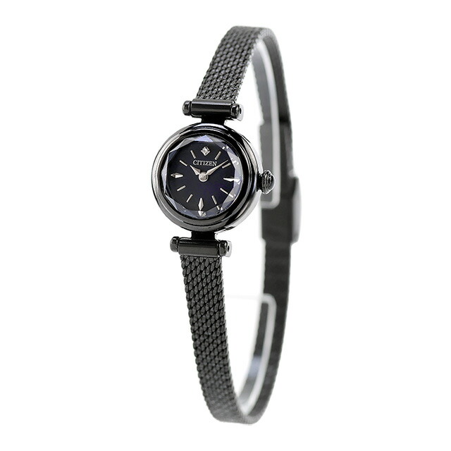 シチズン キー ラウンドモデル 光発電エコドライブ 腕時計 ブランド レディース 流通限定モデル ダイヤモンド ソーラー CITIZEN Kii EG7085-50L アナログ ブルー ブラック 黒 おしゃれ 防水 軽い 華奢 かわいい プレゼント 女性 実用的