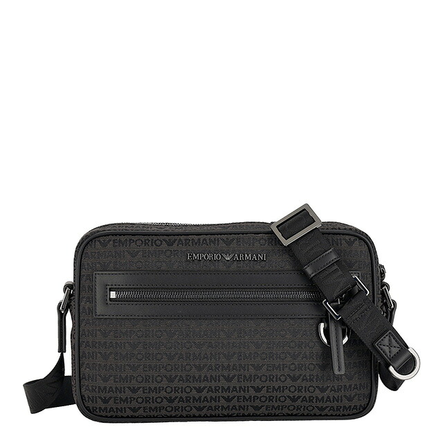 エンポリオ・アルマーニ ショルダーバッグ メンズ EMPORIO ARMANI EM001210-AF13823 ブラック 斜めがけ ブランド 高級 おしゃれ プレゼント 男性 実用的 かっこいい
