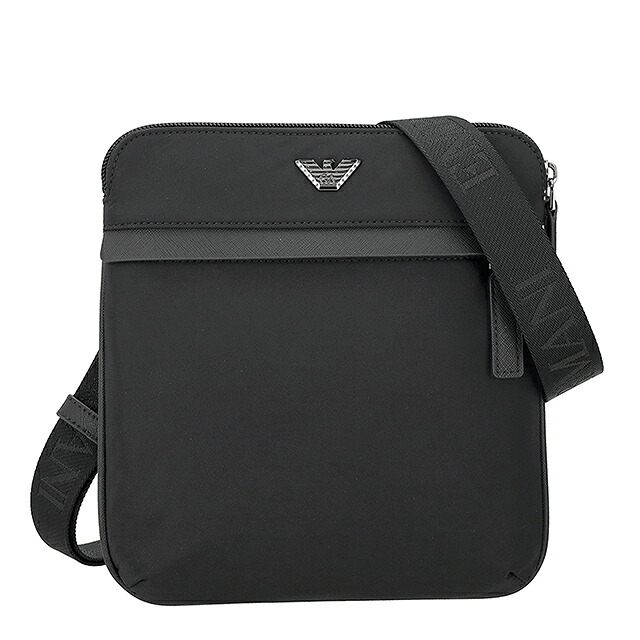 エンポリオ・アルマーニ ショルダーバッグ メンズ ブランド EMPORIO ARMANI China EM001807-AF28784 UC001 ブラック 斜めがけ ブランド 高級 おしゃれ プレゼント 男性 実用的 かっこいい