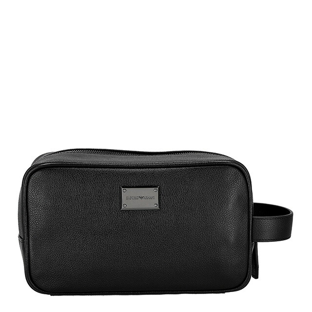 エンポリオ・アルマーニ セカンドバッグ メンズ ブランド EMPORIO ARMANI EM003561-AF13788 UC001 ブラック ビジネス 軽量 小さめ ミニバッグ ブランド 高級 おしゃれ プレゼント 男性 実用的 かっこいい