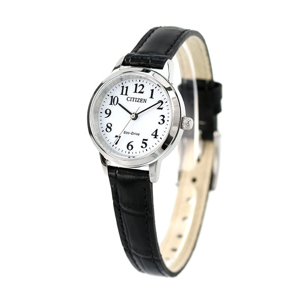 シチズン コレクション エコドライブ ソーラー レディース 腕時計 EM0930-15A CITIZEN ホワイト ブラック ブランド おしゃれ 防水 プレゼント 女性 実用的