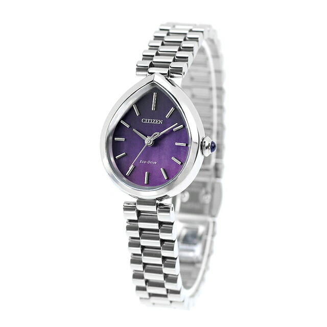 シチズン エル RAINELL Collection エコドライブ 腕時計 ブランド レディース ソーラー CITIZEN L EM1200-55X アナログ パープル おしゃれ 防水 軽い 華奢 かわいい プレゼント 女性 実用的