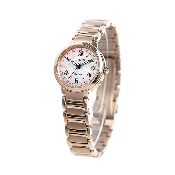 シチズン エクシード エコドライブ電波 ES9322-57W サクラピンク（R） マーガレット 腕時計 ブランド レディース ホワイトシェル×サクラピンク CITIZEN EXCEED 記念品 プレゼント ギフト