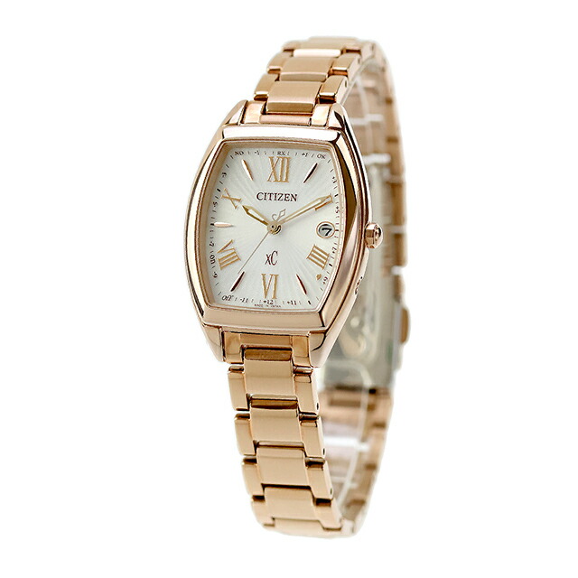シチズン クロスシー basic collection エコドライブ電波 腕時計 ブランド レディース 電波ソーラー CITIZEN xC ES9395-53A アナログ シルバー ピンクゴールド おしゃれ 防水 軽い 華奢 かわいい プレゼント 女性 実用的