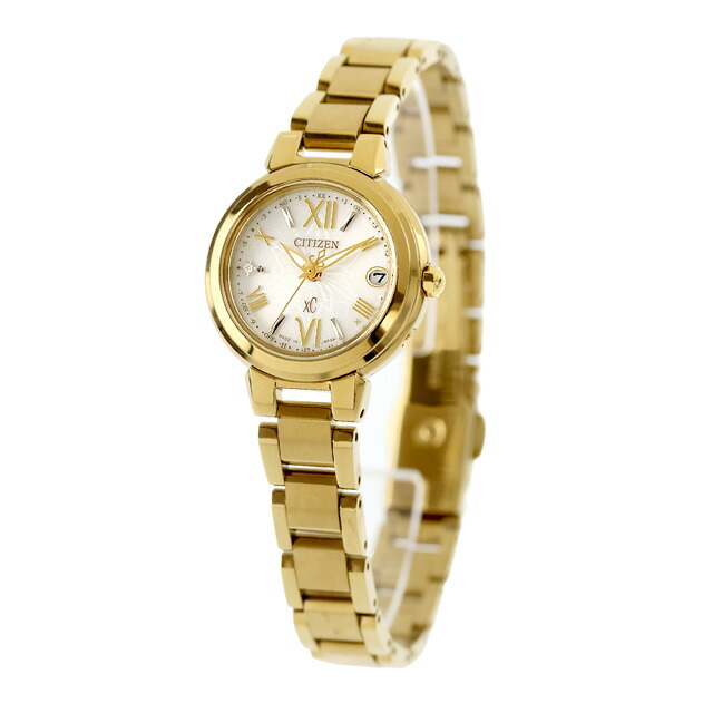 シチズン クロスシー basic collection Happy Flight 腕時計 ブランド レディース 数量限定 ダイヤモンド 電波ソーラー CITIZEN xC ES9433-56A アナログ 日本製 おしゃれ 防水 軽い 華奢 かわいい プレゼント 女性 実用的