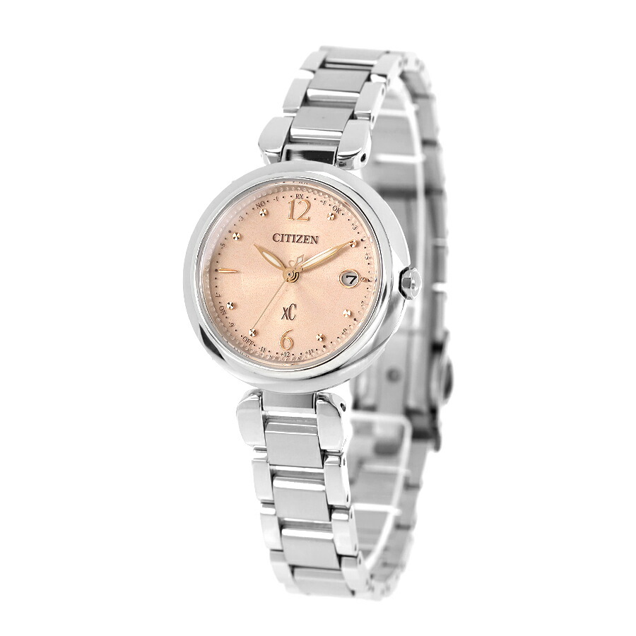 シチズン クロスシー mizu collection Titania Happy Flight 光発電エコドライブ電波 腕時計 ブランド レディース チタン 電波ソーラー CITIZEN xC ES9460-88W アナログ ピンク おしゃれ 防水 軽い 華奢 かわいい プレゼント 女性 実用的
