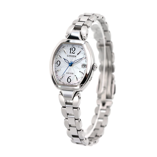 シチズン エクシード ティタニアハッピーフライト エコドライブ電波 レディース 腕時計 ソーラー電波腕時計 ソーラー電波時計 ES9480-56W CITIZEN EXCEED ホワイトシェル 高級 ブランド おしゃれ 防水 軽い 華奢 かわいい プレゼント 女性 実用的