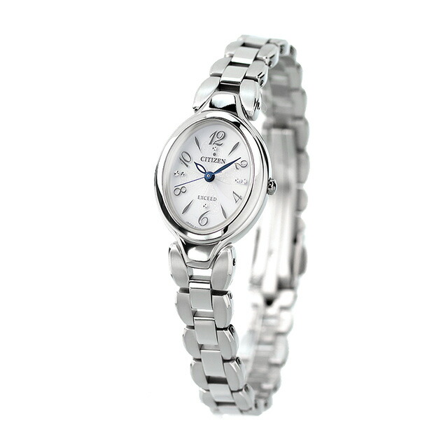 シチズン エクシード エコドライブ EX2040-55A 腕時計 ホワイト CITIZEN EXCEED 高級 ブランド おしゃれ 防水 軽い 華奢 かわいい プレゼント 女性 実用的