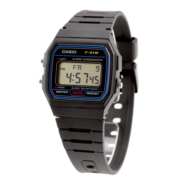 カシオ チープカシオ CASIO クォーツ 電池式 F-91W-1 カシオコレクション スタンダード ユニセックス チプカシ 腕時計 ブランド カシオ casio デジタル ブラック 黒 おしゃれ 防水 かわいい プレゼント 実用的 学生 受験生 受験用 試験用 受験対応
