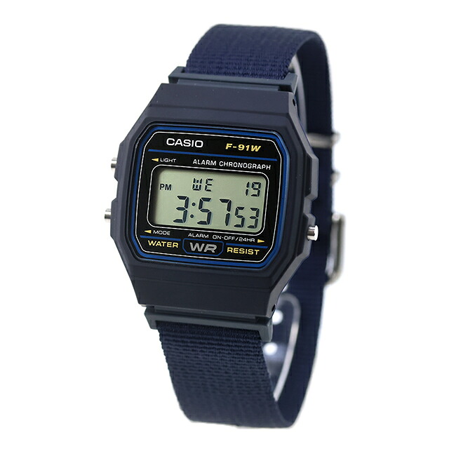 カシオ チープカシオ スタンダード クォーツ 電池式 腕時計 ブランド メンズ レディース 海外モデル チプカシ CASIO F-91WF-2ADF デジタル ブラック ネイビー 黒