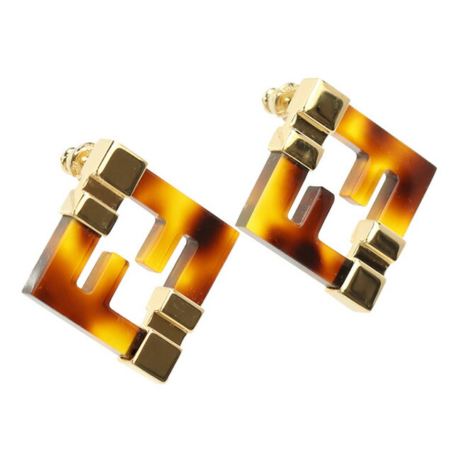 フェンディ ピアス レディース ブランド FENDI 8AK946 ブラウン アクセサリー