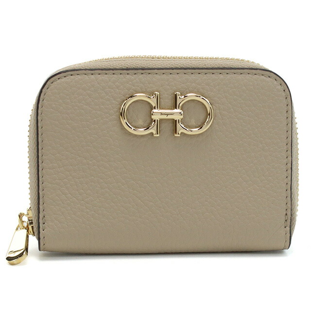 フェラガモ 小銭入れ レディース ブランド FERRAGAMO 22-0406 ベージュ 財布
