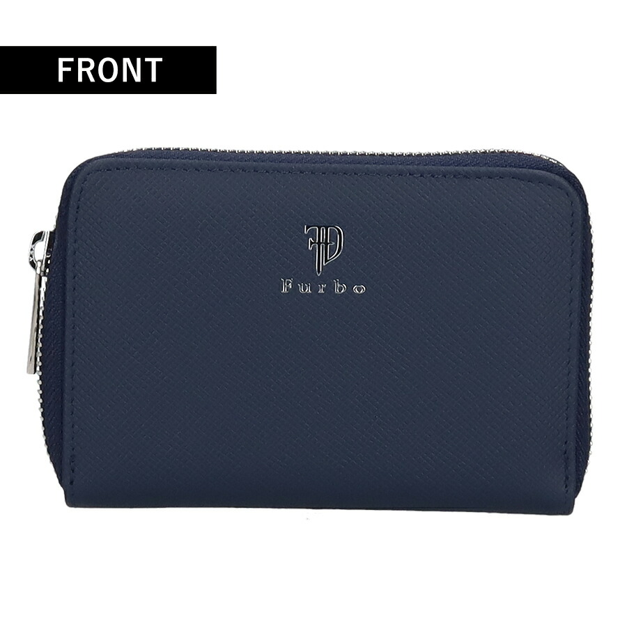 フルボ 二つ折り財布 メンズ レディース ブランド Furbo 革 レザーウォレット 小銭入れあり FRB151 ネイビー 財布 ウォレット 高級 おしゃれ プレゼント 実用的
