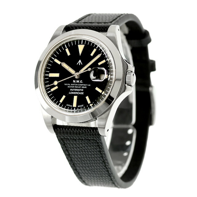 ナバルウォッチ Naval Watch Produced By LOWERCASE 自動巻き 腕時計 ブランド メンズ NAVAL WATCH FRXA002 アナログ ブラック 黒 日本製 おしゃれ 防水 プレゼント 男性 実用的