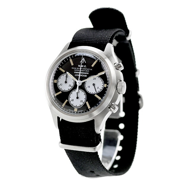 ナバルウォッチ NAVAL WATCH Produced by LOWERCASE クォーツ 電池式 腕時計 ブランド メンズ クロノグラフ NAVAL WATCH FRXC001 アナログ ブラック 黒 日本製 おしゃれ 防水 プレゼント 男性 実用的