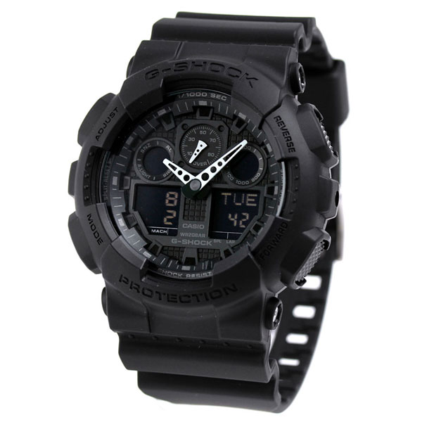 gショック ジーショック G-SHOCK ブラック 黒 GA-100-1A1DR Newコンビネーションモデル フルブラック 黒 CASIO カシオ 腕時計 メンズ ブランド おしゃれ 防水 軽い プレゼント 男性 実用的