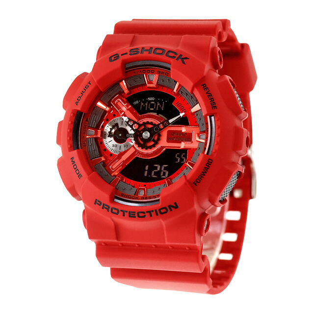 gショック ジーショック G-SHOCK アナログデジタル 110シリーズ クォーツ 電池式 GA-110RRB-4A メンズ 腕時計 ブランド カシオ casio アナデジ レッド 赤 おしゃれ 防水 軽い プレゼント 男性 実用的