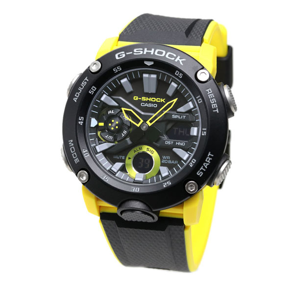 gショック ジーショック G-SHOCK GA-2000 アナデジ GA-2000-1A9DR ブラック 黒 イエロー カシオ メンズ CASIO カシオ 腕時計 メンズ ブランド おしゃれ 防水 軽い プレゼント 男性 実用的