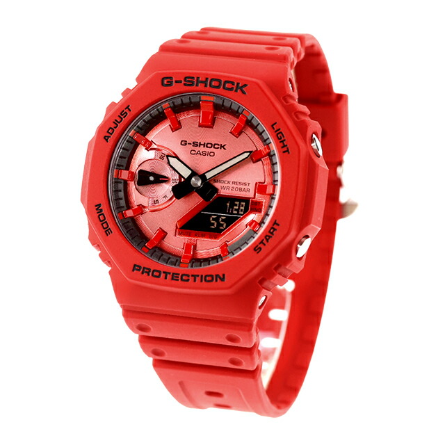 gショック ジーショック 2100 G-SHOCK アナログデジタル 2100シリーズ クォーツ 電池式 GA-2100RRB-4A メンズ 腕時計 ブランド カシオ casio アナデジ レッド 赤 おしゃれ 防水 プレゼント 男性 実用的