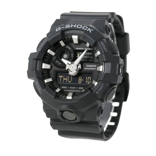 gショック ジーショック G-SHOCK ブラック 黒 GA-700-1BDR コンビネーション オールブラック 黒 CASIO カシオ 腕時計 メンズ ブランド おしゃれ 防水 軽い プレゼント 男性 実用的