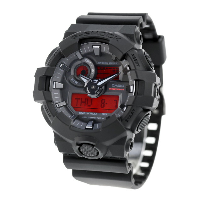 gショック ジーショック G-SHOCK クォーツ 電池式 GA-700BBR-1A アナログデジタル GA-700シリーズ メンズ 腕時計 ブランド カシオ casio アナデジ ブラック 黒 おしゃれ 防水 軽い プレゼント 男性 実用的