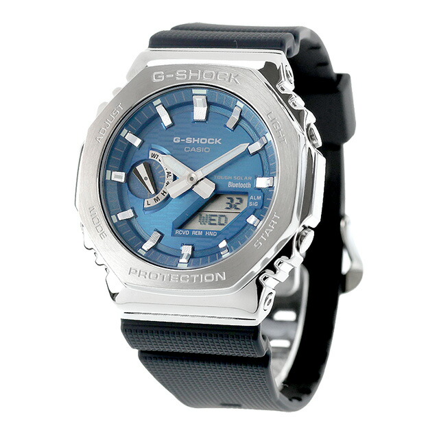 gショック ジーショック 2100 G-SHOCK ソーラー GBM-2100A-2B Bluetooth メンズ 腕時計 ブランド カシオ casio アナデジ ブルー ブラック 黒 おしゃれ 防水 プレゼント 男性 実用的