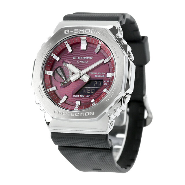 gショック ジーショック 2100 G-SHOCK ソーラー GBM-2100A-4B Bluetooth メンズ 腕時計 ブランド カシオ casio アナデジ バーガンディ ブラック 黒 おしゃれ 防水 プレゼント 男性 実用的