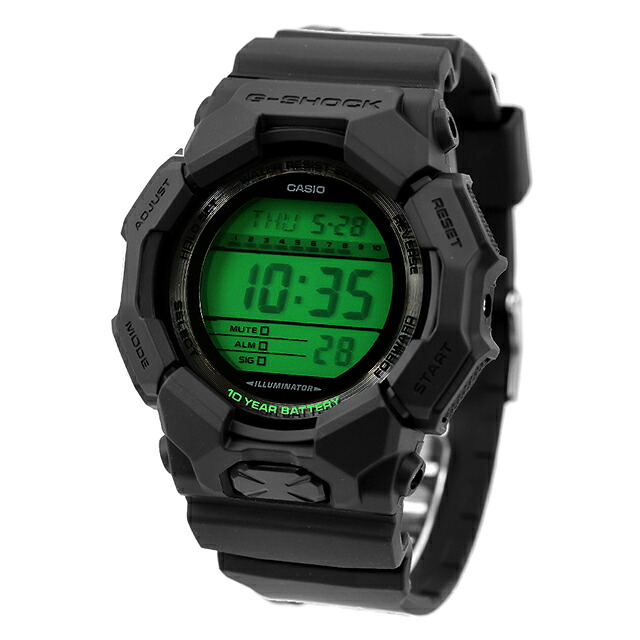 gショック ジーショック G-SHOCK GD-010 SERIES クォーツ 電池式 GD-010BEG-1 メンズ 腕時計 ブランド カシオ casio デジタル ブラック グリーン 黒 おしゃれ 防水 軽い プレゼント 男性 実用的