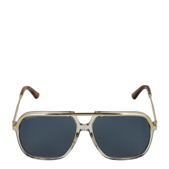 グッチ サングラス メンズ レディース ブランド GUCCI GG0200S ゴールド/シルバー