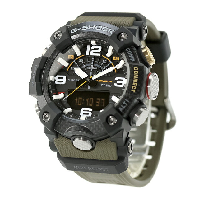 gショック ジーショック G-SHOCK マスターオブG-ランド マッドマスター クォーツ 電池式 GG-B100X-1A3 Bluetooth 海外モデル メンズ 腕時計 ブランド カシオ casio アナデジ ブラック カーキグリーン 黒 おしゃれ 防水 軽い プレゼント 男性 実用的