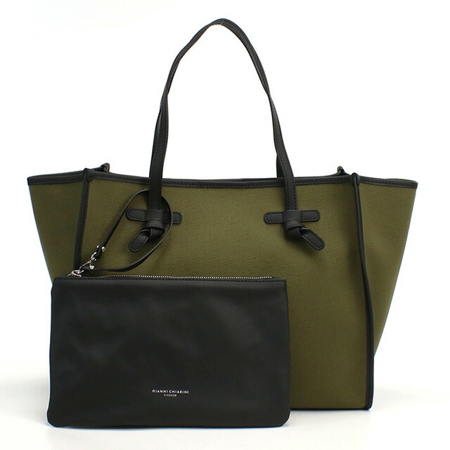 ジャンニ キアリーニ トートバッグ レディース GIANNI CHIARINI イタリア 6850 MILITARE-CORDA カーキ バッグ 軽量 手提げ ブランド 高級 おしゃれ プレゼント 女性 実用的 かわいい