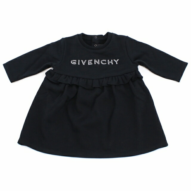 子供服 キッズ 女の子 男の子 高級 ブランド 出産祝い ギフト おしゃれ ジバンシー ワンピース ベビー GIVENCHY チュニジア H02092 ブラック ファッション 選べるモデル
