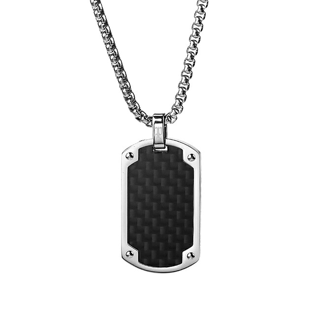 ポリス ネックレス ペンダント メンズ POLICE U-ターン TURN プレート GN0041701 シルバー ブラック アクセサリー ジュエリー ブランド 高級 おしゃれ プレゼント 男性 実用的 かっこいい