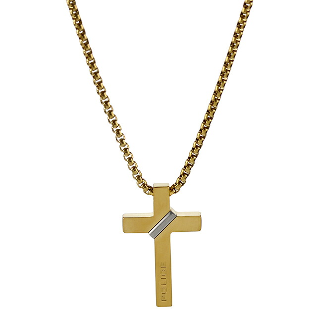 ポリス ネックレス ペンダント メンズ POLICE クロスボンド CROSSBOND 十字架 クロス GN0082001 ゴールド アクセサリー ジュエリー ブランド 高級 おしゃれ プレゼント 男性 実用的 かっこいい