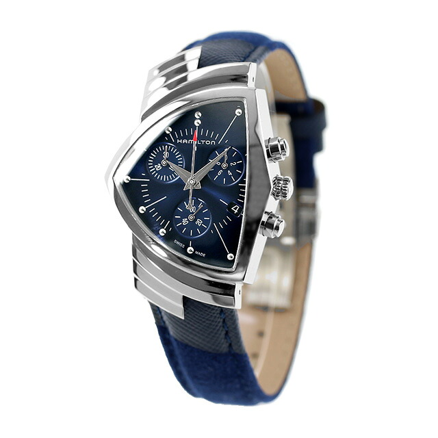 ハミルトン ベンチュラ クロノ 32mm クオーツ 腕時計 メンズ クロノグラフ HAMILTON H24432941 アナログ ブルー スイス製 ブランド おしゃれ 防水 プレゼント 男性 実用的