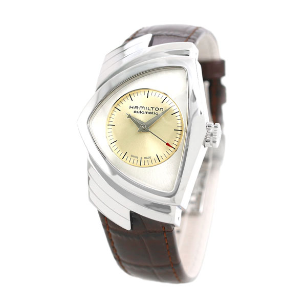 ハミルトン ベンチュラ オート 34mm 自動巻き 腕時計 メンズ H24515521 HAMILTON 機械式腕時計 ベージュ ブラウン ブランド おしゃれ 防水 プレゼント 男性 実用的