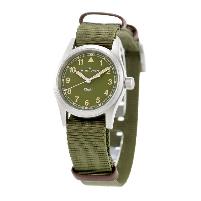 ハミルトン カーキ フィールド 33mm クォーツ 電池式 腕時計 ブランド メンズ HAMILTON KHAKI FIELD H69301960 アナログ カーキグリーン スイス製 おしゃれ 防水 プレゼント 男性 実用的