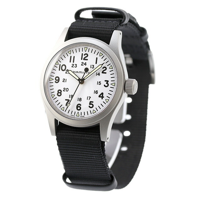 ハミルトン カーキ フィールド メカニカル 38mm 手巻き 腕時計 メンズ HAMILTON H69439910 アナログ ホワイト ブラック 黒 スイス製 ブランド おしゃれ 防水 プレゼント 男性 実用的