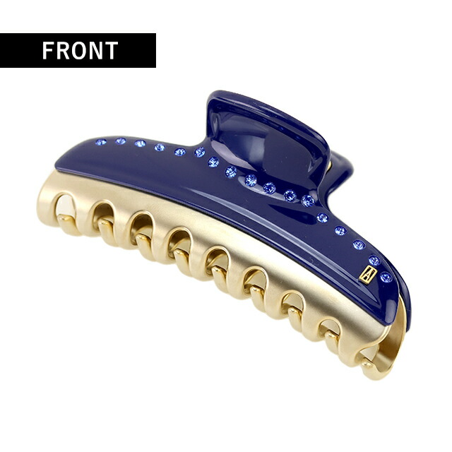 アレクサンドル ドゥ パリ ヘアクリップ レディース ブランド ALEXANDRE DE PARIS ヴァンドームLクリップ スワロフスキー ICCL-12832-03-M5 MARINE ヘアアクセサリー