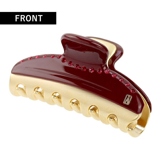 アレクサンドル ドゥ パリ ヘアクリップ レディース ブランド ALEXANDRE DE PARIS ヴァンドームMクリップ スワロフスキー ICCM-15571-03-B2 BORDEAUX ヘアアクセサリー