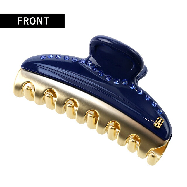 アレクサンドル ドゥ パリ ヘアクリップ レディース ブランド ALEXANDRE DE PARIS VENDOME M クリップ スワロフスキー ICCM-15571-03-M5 MARINE ヘアアクセサリー