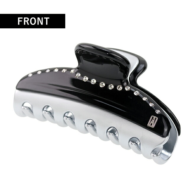 アレクサンドル ドゥ パリ ヘアクリップ レディース ブランド ALEXANDRE DE PARIS ヴァンドームMクリップ スワロフスキー ICCM-15571-03-N4 NOIR B ヘアアクセサリー