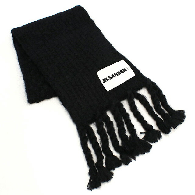 ジル サンダー マフラー レディース ブランド JIL SANDER イタリア J40ZZ0142 ブラック 小物